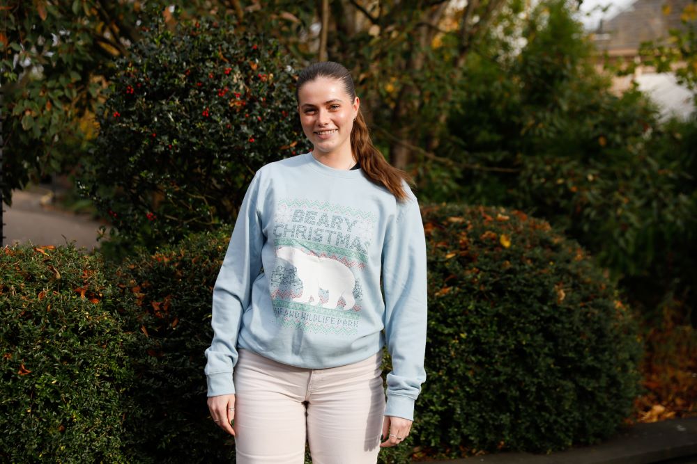 Highland Wildlife Park christmas jumper IMAGE: Rhiordan Langan-Fortune 2024